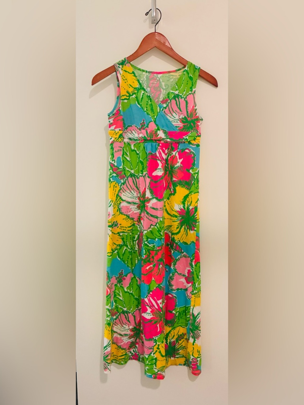 Lilly Pulitzer Bright Floral Dress 100% Cotton!